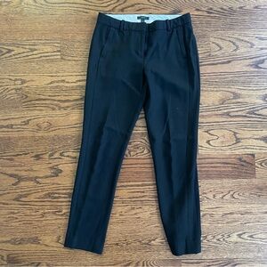 J. Crew Wool Blend Trousers Pants Size 4 Black